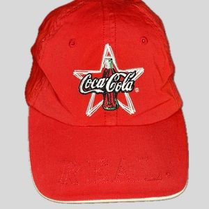 Vintage 90’s Coca Cola Logo Star REAL Coke Strap Back Baseball Cap